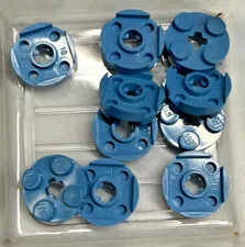 LEGO Plate, Round 2 x 2 with Axle Hole, 4032, Medium Blue, QTY 10 Free Shipping
