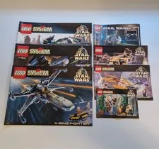 Star Wars Lego Manuals Lot of 7