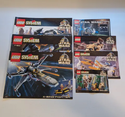 Star Wars Lego Manuals Lot of 7