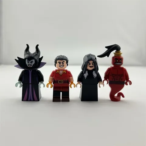 LEGO Minifigures Maleficent Minifigure Lot of 4 w/ Wand/Staff & Black Piece