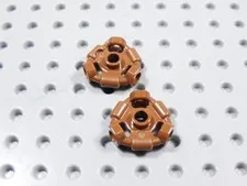 LEGO Lot of 2 Reddish Brown Weapon Ring Minifig BG