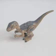 LEGO Velociraptor Jurassic Park Dinosaur JP Dark Tan Raptor