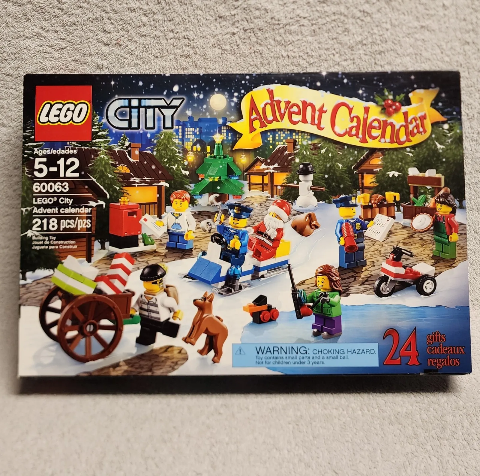 LEGO City 60063 Advent Calendar Empty Box Only