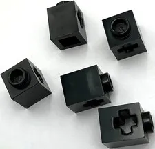 Lego 5 New Technic Bricks Building Blocks 1 x 1 with Axle Hole Parts