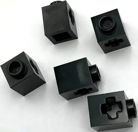 Lego 5 New Technic Bricks Building Blocks 1 x 1 with Axle Hole Parts