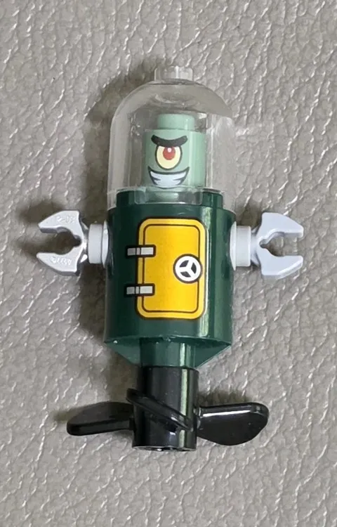 Lego Plankton (bob027) Minifigure - SpongeBob SquarePants 3815 Secret Recipe 4b