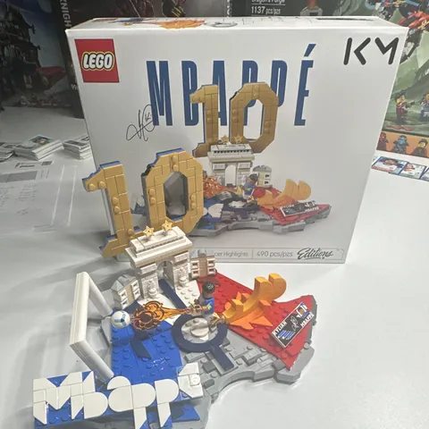 LEGO Art 43013 Kylian Mbappé Mosaic Maker Limited Edition Set 490 pc NIB cbelow