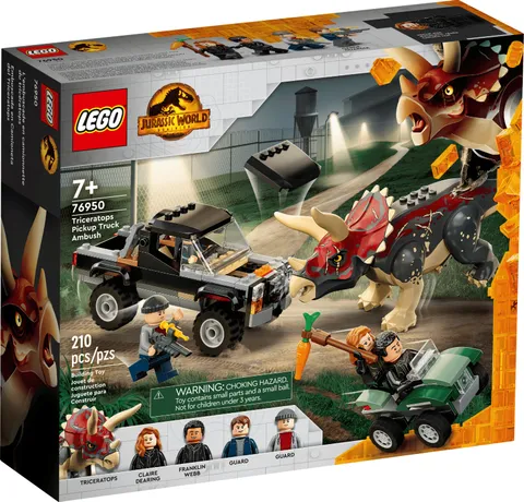 LEGO Jurassic World: Triceratops Pickup Truck Ambush (76950) BRAND NEW SEALED