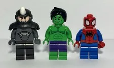 Lego Marvel Mini figures Lot. Hulk Rhino Spider-Man. Toys.