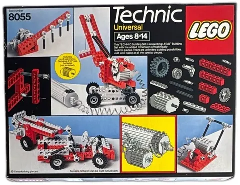 LEGO Technic Universal Set 8055 1986 Boxed Vintage 191 Pieces Complete