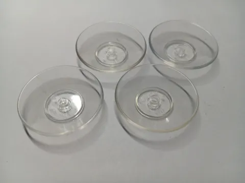 LEGO BULK LOT 4 TRANS CLEAR SCALA DISH 5X5 #6942