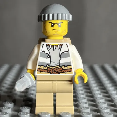 Lego Minifigure Swamp Police - Male Crook - cty0515 - #60069 - 3C