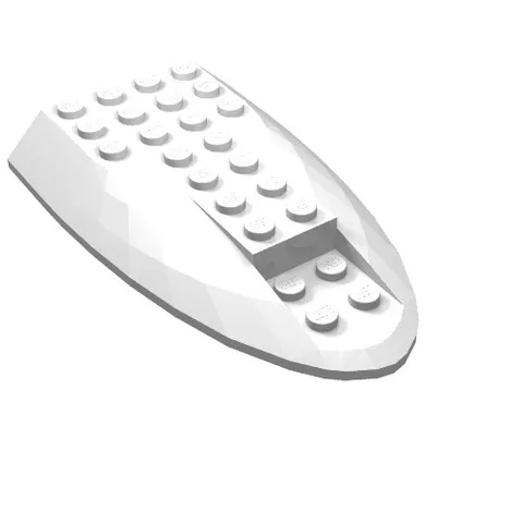 3x LEGO® Part 87615 - Aircraft Fuselage Aft Section Curved Top 6 x 10