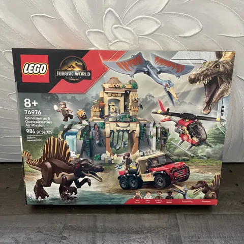 LEGO 76976 Jurassic World Spinosaurus & Quetzalcoatlus Air Mission NEW