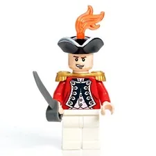 Lego Pirates of the Caribbean Minifigure King George’s Officer