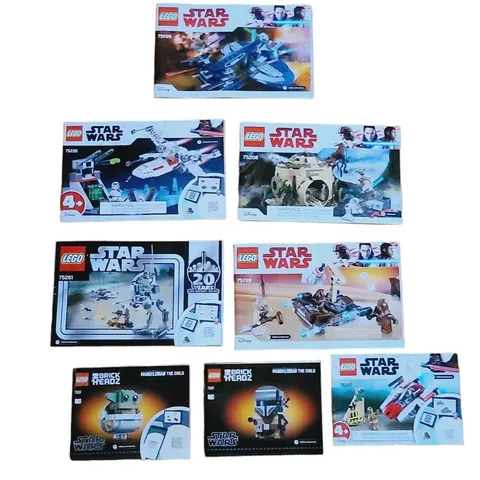 LEGO STAR WARS INSTRUCTION MANUAL LOT OF 7 - 75199 75235 75261 75198 75247 75247