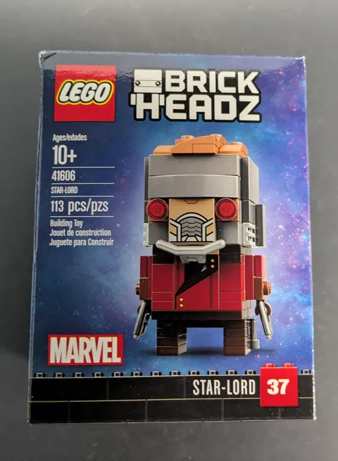 LEGO Brickheadz Marvel Star Lord 41606 #37 New Sealed Retired