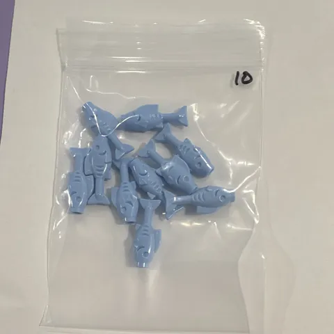 LEGO 6195347 Blue Minifigure Utensil Parts Plastic Bulk Lot Qty: 10 (Bag)