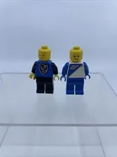 LEGO Classic Space Mini figure Blue & White & Knight Vintage