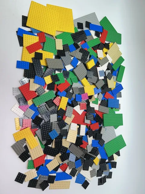 LEGO Plate Lot Large Plates Base Plates Square Rectangle Flat Mixed Colors 4lbs