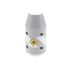 1x LEGO Cylinder Half Left 3x6x10 Gray Sticker Concrete Mixer Tipper 57792pb03L