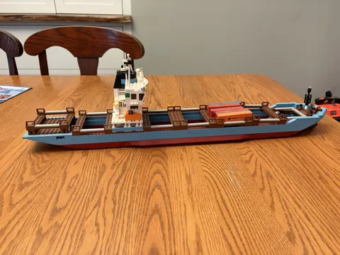 LEGO Sculptures: Maersk Line Sealand Container Ship- As Found