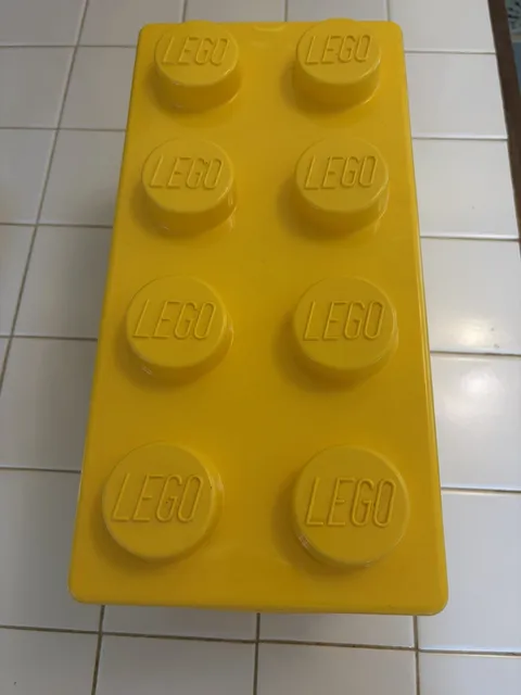 Lego Yellow Stackable 8 Stud Storage Container 14" x 7" X 7"