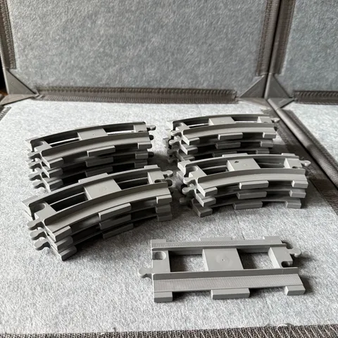 Lego Duplo Lot 14 Curved Gray Train Tracks One Straight Replacement Pieces