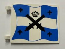 LEGO Pirates 6x4 Flag Crossed Cannons and Imperial Crown 6271 6276 6263 2525px02
