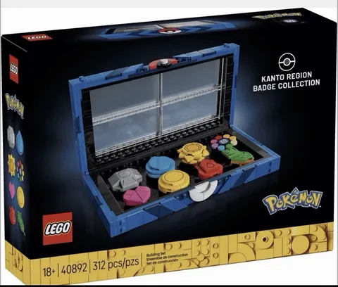 LEGO Pokemon Kanto Region Badge Collection 40892 GWP Brand New 