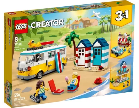 LEGO Creator 3in1 31138 Beach Camper Van 556 Pieces Building Set