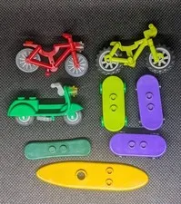 LEGO Miscellaneous Bicycles,  Scooter, Skateboards, and Surfboard