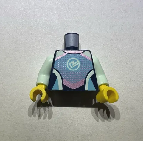 Lego Minifigure Upper Torso Shirt Wetsuit Aqua Blue Pink New 71052 City