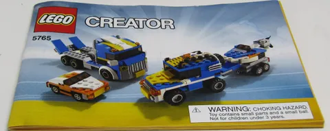 Lego Creator #5765 Instruction Booklet.