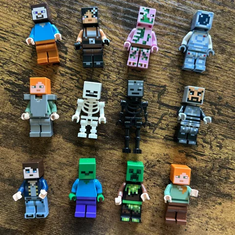 Lot Of 12 Lego Minecraft Minifigures