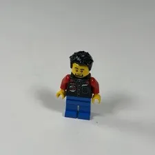LEGO SRT Dodge Racing Team Minifigure – Race Mechanic Driver Car Shirt Minifig