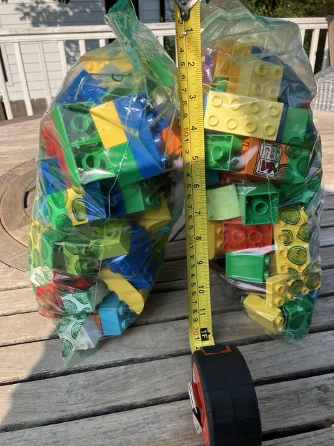 lego duplo Blocks Multi Color 2 Large 1.5 Gallon Bags. Excellent Condition