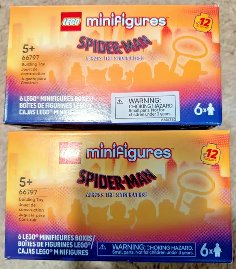LEGO Minifigures 2x 66797 Spider-Man Across the Spider-Verse 6-Pack SEALED