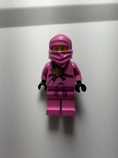 LEGO Pink Zane Minifigure 71708 Ninjago Retired Cracked Torso