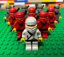 LEGO Minifigure Castle Ninja Red WhiteLot Set Bulk Sale