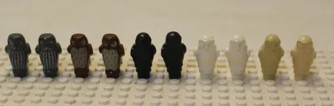 Lego Lot of 10 Night Owl Minifigures Birds Animal