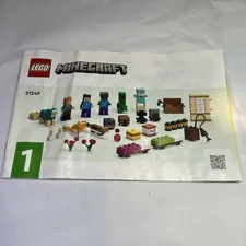 Lego Minecraft- The Crafting Box 4.0 21249 Manual #1 Only!