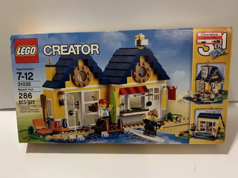 LEGO Creator 3-in-1 Beach Hut 31035 Retired 2015 Sealed 286 Pieces Slight Damage