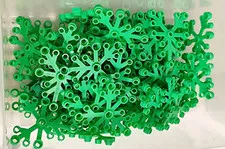 8x LEGO 2417 Plant Leaves 6x5 Light Green Lot 8 Pieces
