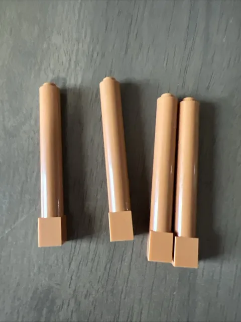 LEGO 43888 Medium Nougat Support 1 x 1 x 6 Solid Pillar 4 Pieces