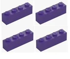 LEGO ® 4x brick 1x4 medium Lilac purple 3010 6185995 building block replacement brick New