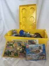 Lego Classic Plastic Container Yellow 14" x 6" x 6" Legos Manuals Bulk Parts