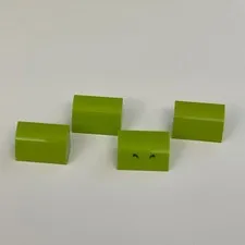 Lego 37352 Lime Green Replacement Parts Pieces Lot of 4