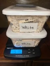 White lego Sorted bulk lot 5.4 lbs