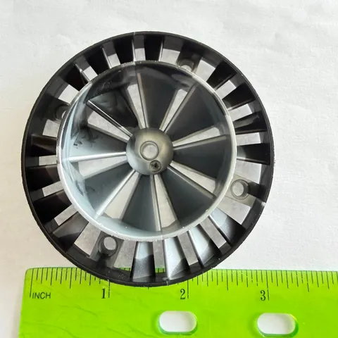 Lego EXO FORCE Black/Pearl Lt Gray Marbled Engine LARGE TURBINE 10x10 Stud V2